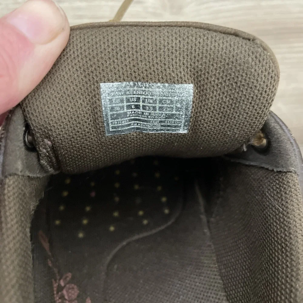 Keen Womens‎ Size 6 Presidio Cascade Brown Leather Lace Up Shoes Hiking